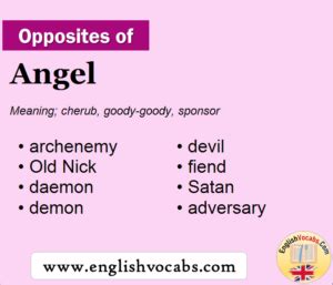 antonyms of angel